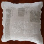 Witte gevilte kussenshoes